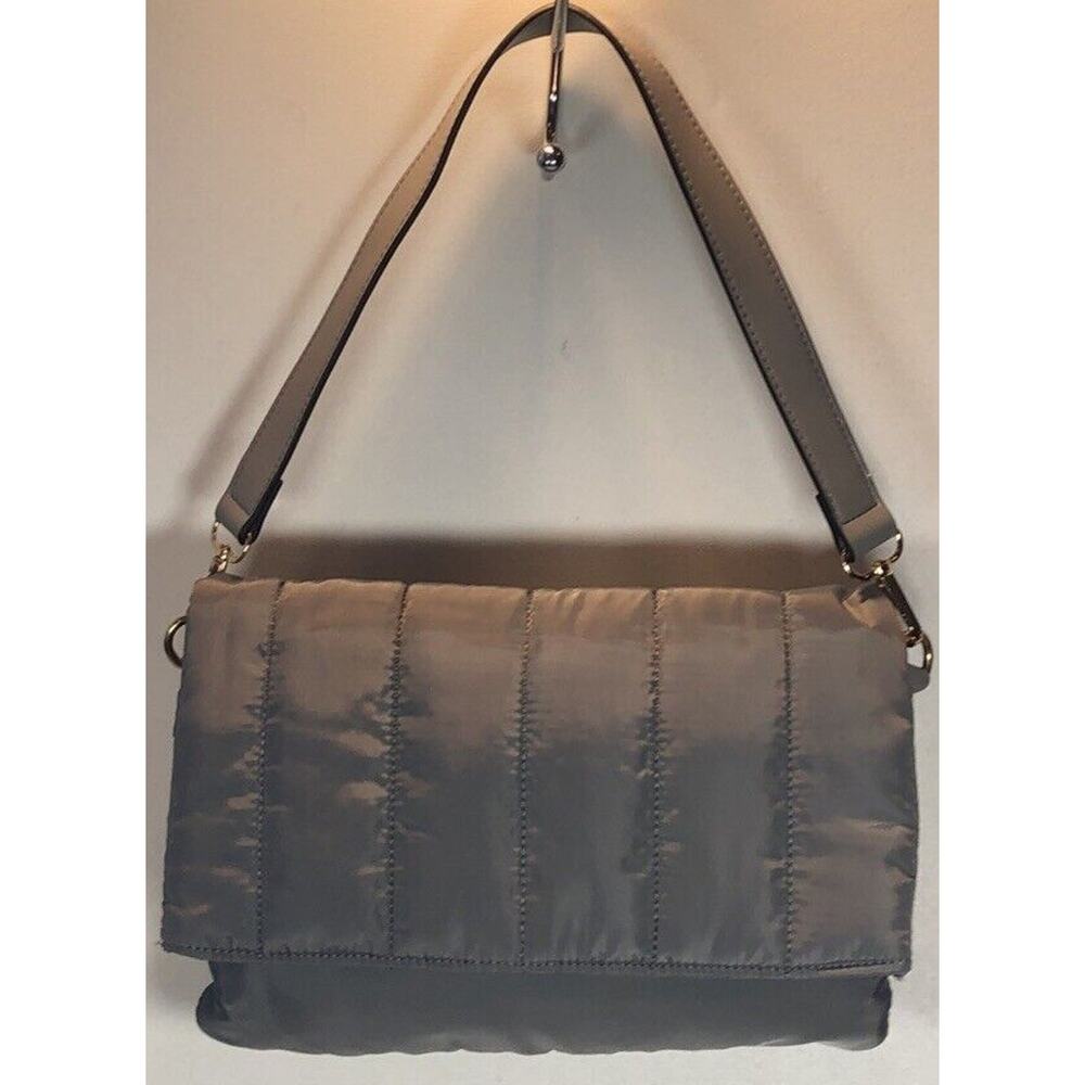 Violet Ray Eco Women’s Handbag, Light Gray Nylon Envelope Purse